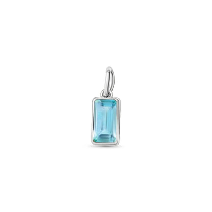 Silver Gem Charm