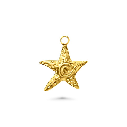 Swirling Star Charm