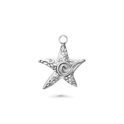 Swirling Star Charm